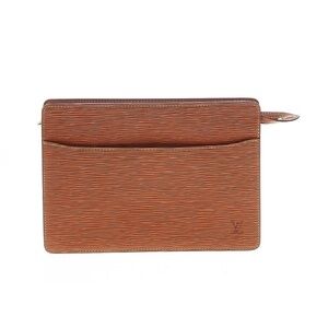 LOUIS VUITTON LV EPI POCHETTE leather clutch